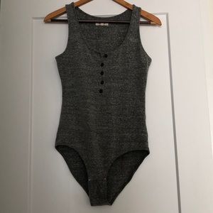 Madewell Gray Bodysuit